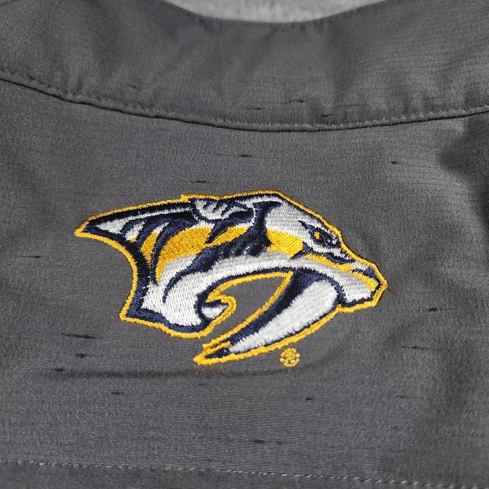Nashville Predators Vest Mens Large Gray Quilted TravisMathew Hockey Insulated - Picture 2 of 14